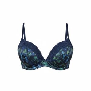 Savage X Fenty Blue Butterfly Lace cross back Bralette 42 DD